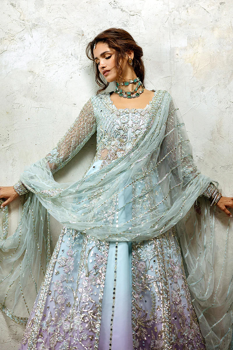 Mushq Stardust | Unstitched Wedding Suits Collection - 2024 - Silver Screen