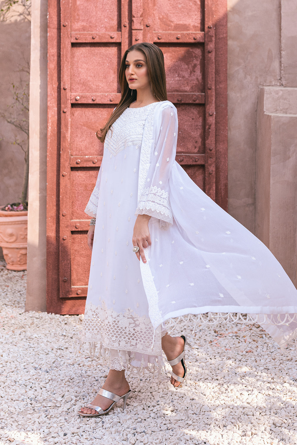Ensembles Lawn Suits by Azure | 2024 | Snow Haze