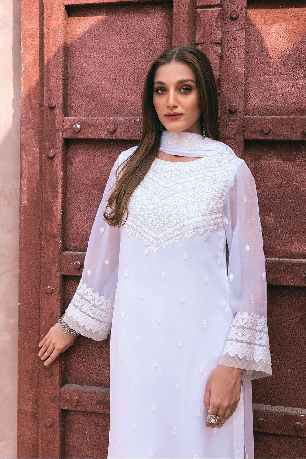 Ensembles Lawn Suits by Azure | 2024 | Snow Haze