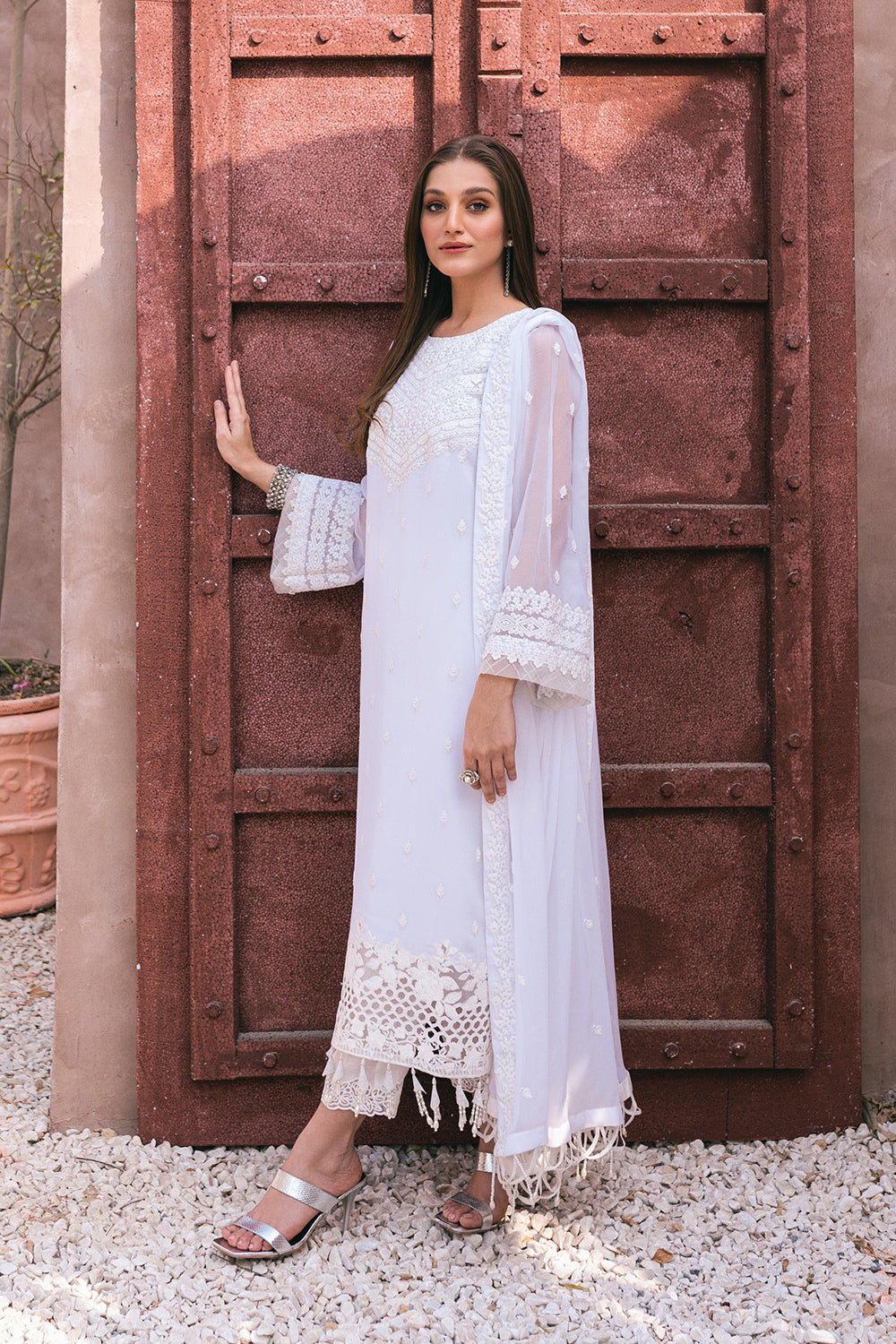 Ensembles Lawn Suits by Azure | 2024 | Snow Haze