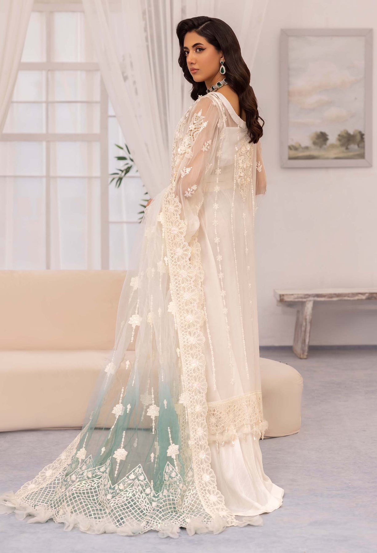 Adan's Chantelle Chiffon Suits | 2024 | WHITE ONYX