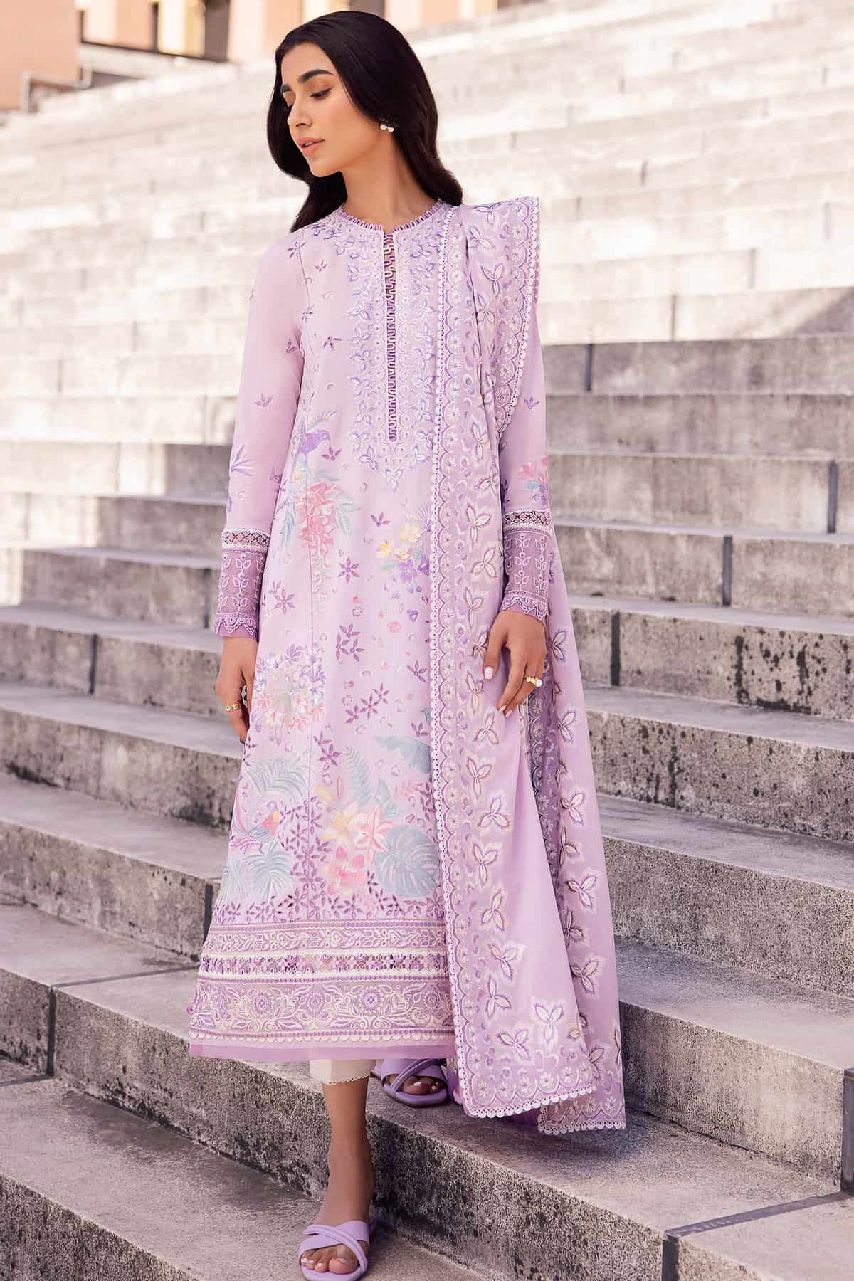 Zaha Lawn Suits | 2024 | ZL24-01 A