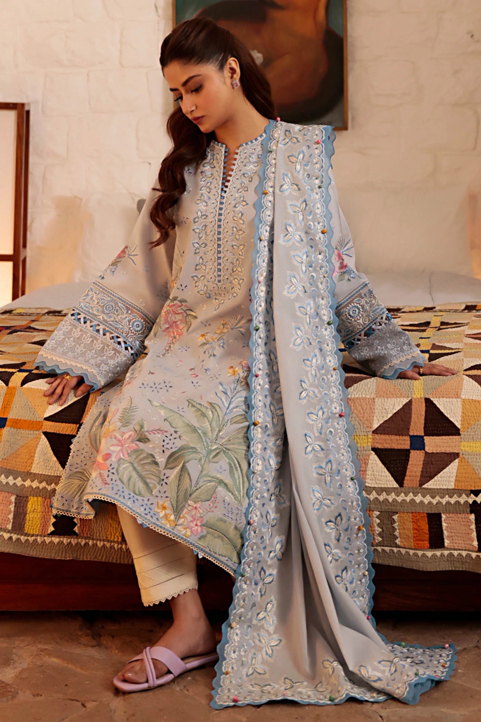 Zaha Lawn Suits | 2024 | ZL24-01 B