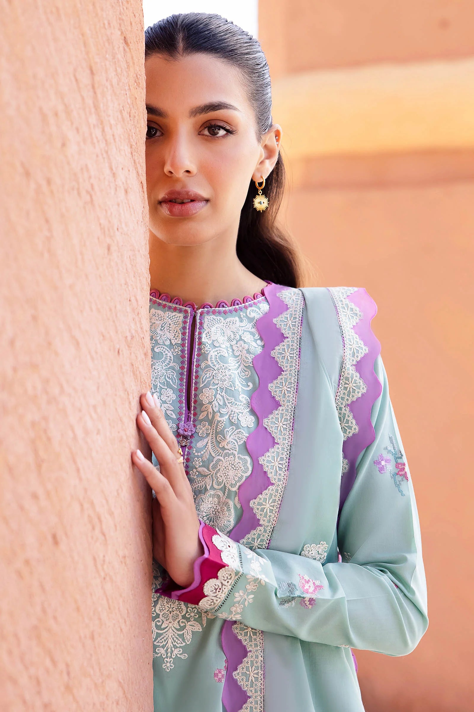 Zaha Lawn Suits | 2024 | ZL24-02 A