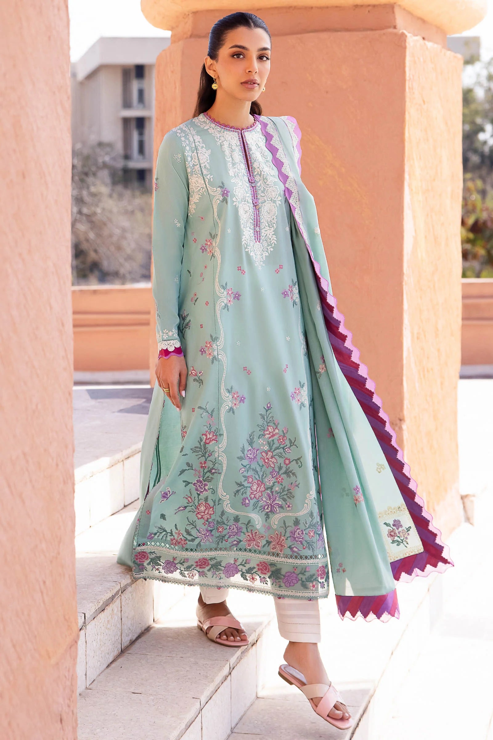 Zaha Lawn Suits | 2024 | ZL24-02 A
