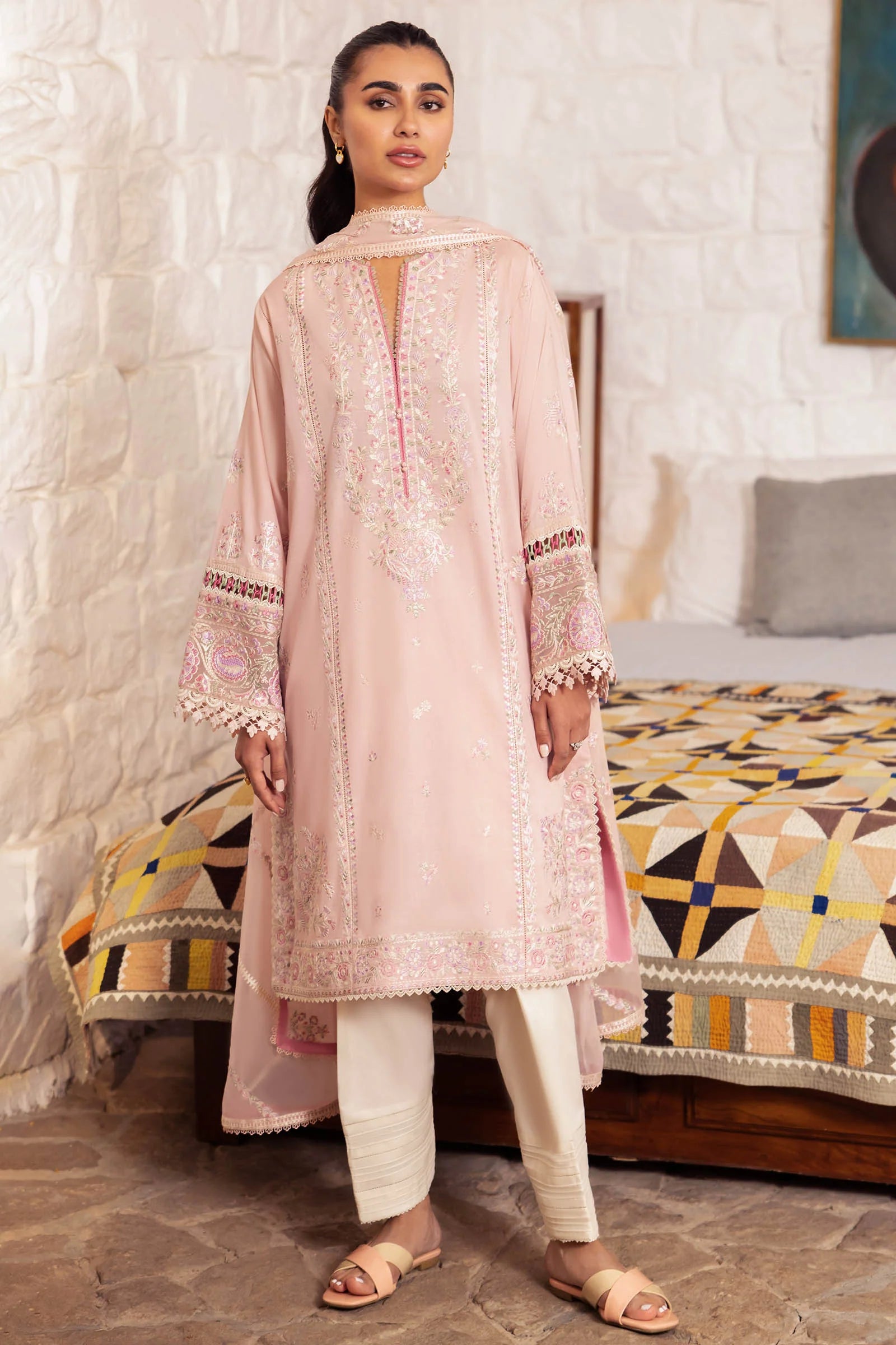 Zaha Lawn Suits | 2024 | ZL24-07 A