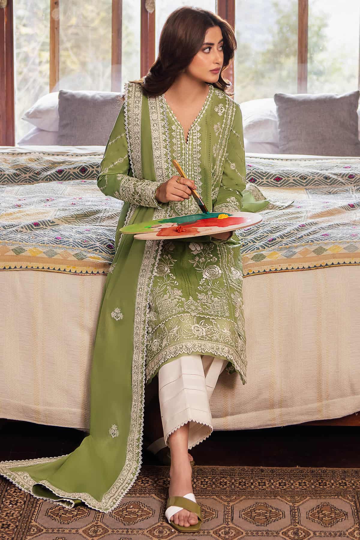 Zaha Lawn Suits | 2024 | ZL24-08 A