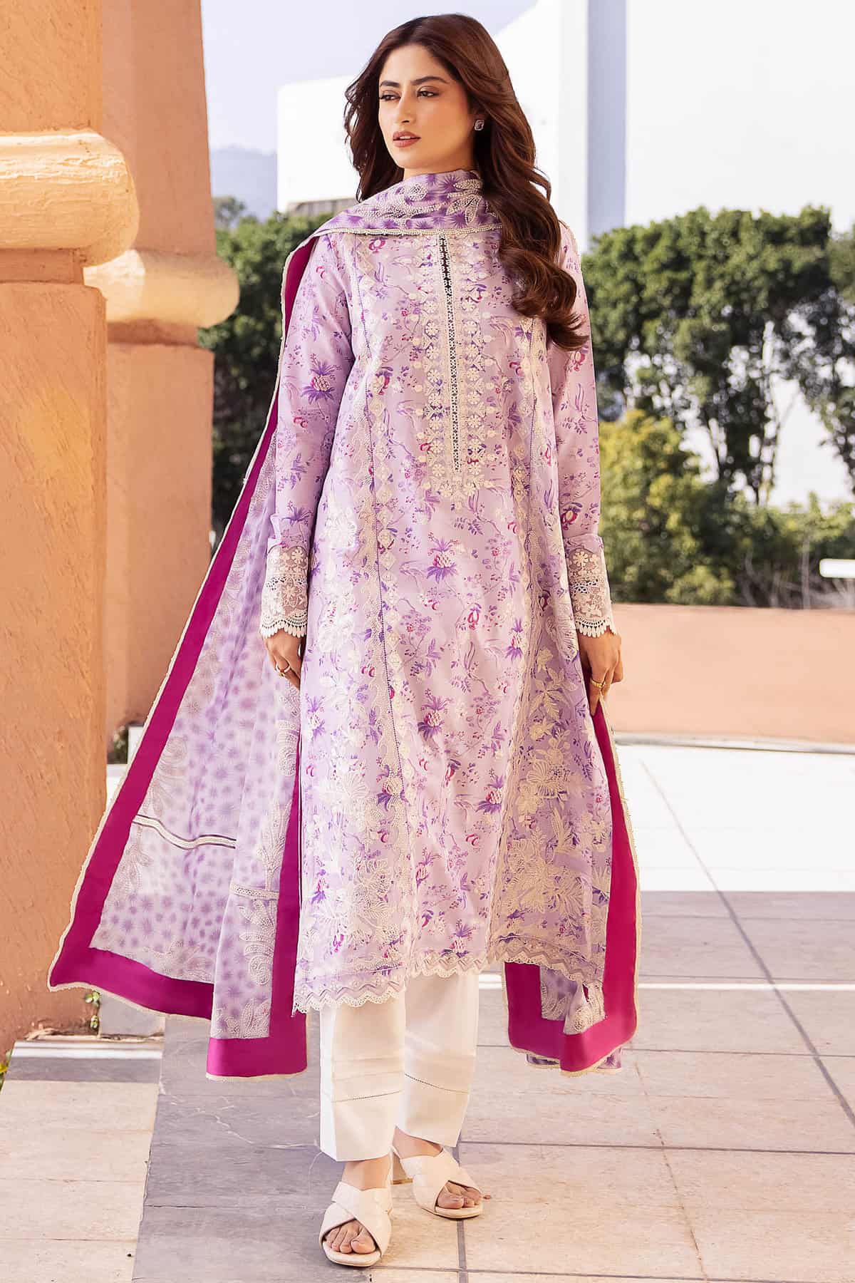 Zaha Lawn Suits | 2024 | ZL24-10 A