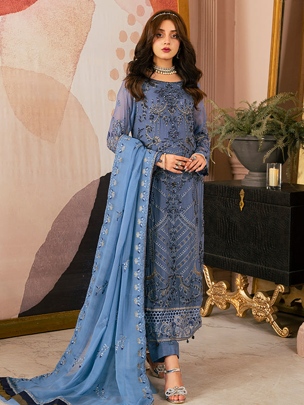 ZEBTAN EMBROIDERED SUIT COLLETION : 2023 | ZQ-06