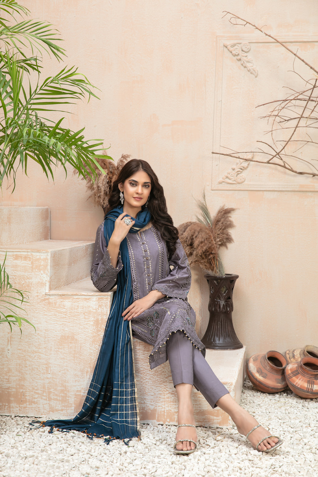 Afsaneh by Tawakkal Fabrics Semi Stitched Lawn Collection’23- D8666