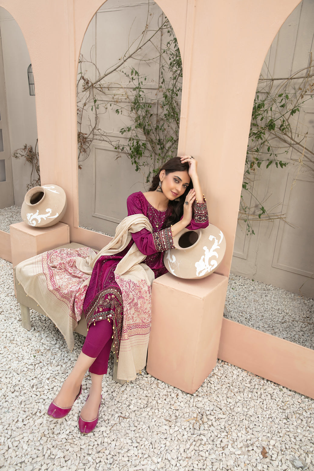 Afsaneh by Tawakkal Fabrics Semi Stitched Lawn Collection’23- D8662
