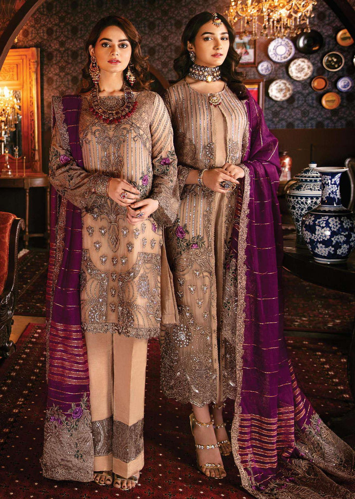 Imrozia Solas De Lune Pakistani Salwar Suit - 103 - Bronze Masquerade