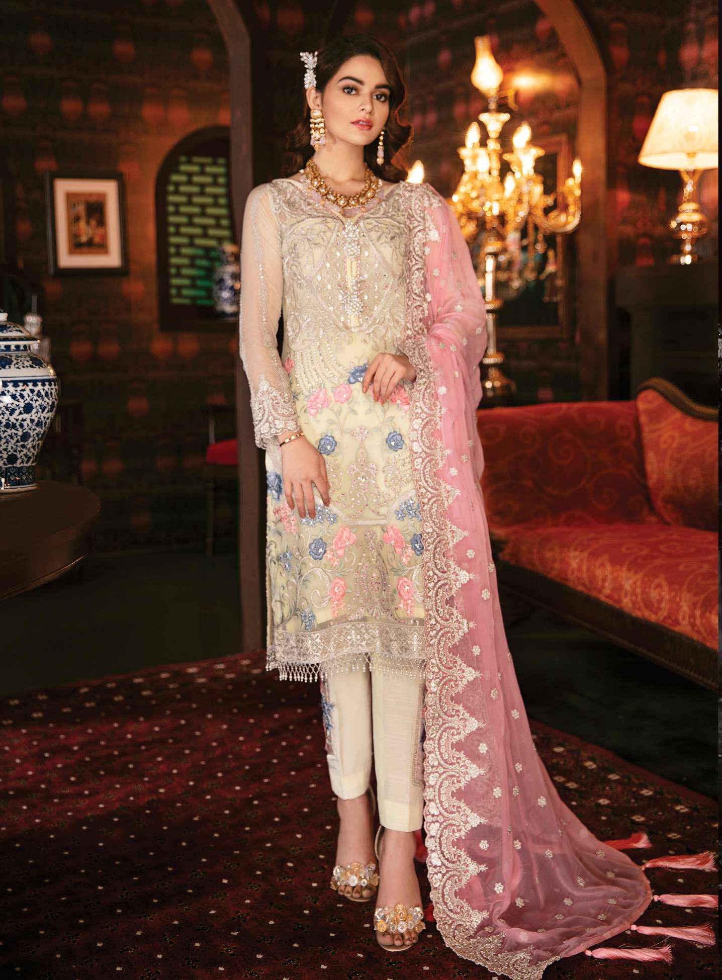 Imrozia Solas De Lune Pakistani Salwar Suit - 104 - Spring Fusion