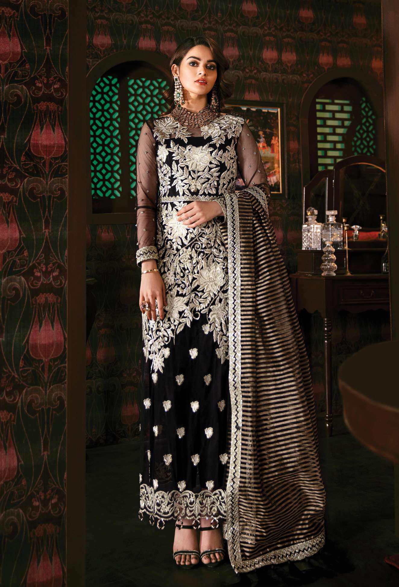 Imrozia Solas De Lune Pakistani Salwar Suit - 105 - Moonlight Enigma