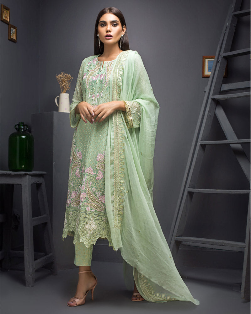 Kalyan Festive Chiffon Embroidered Collection Salwar Suit DN 06