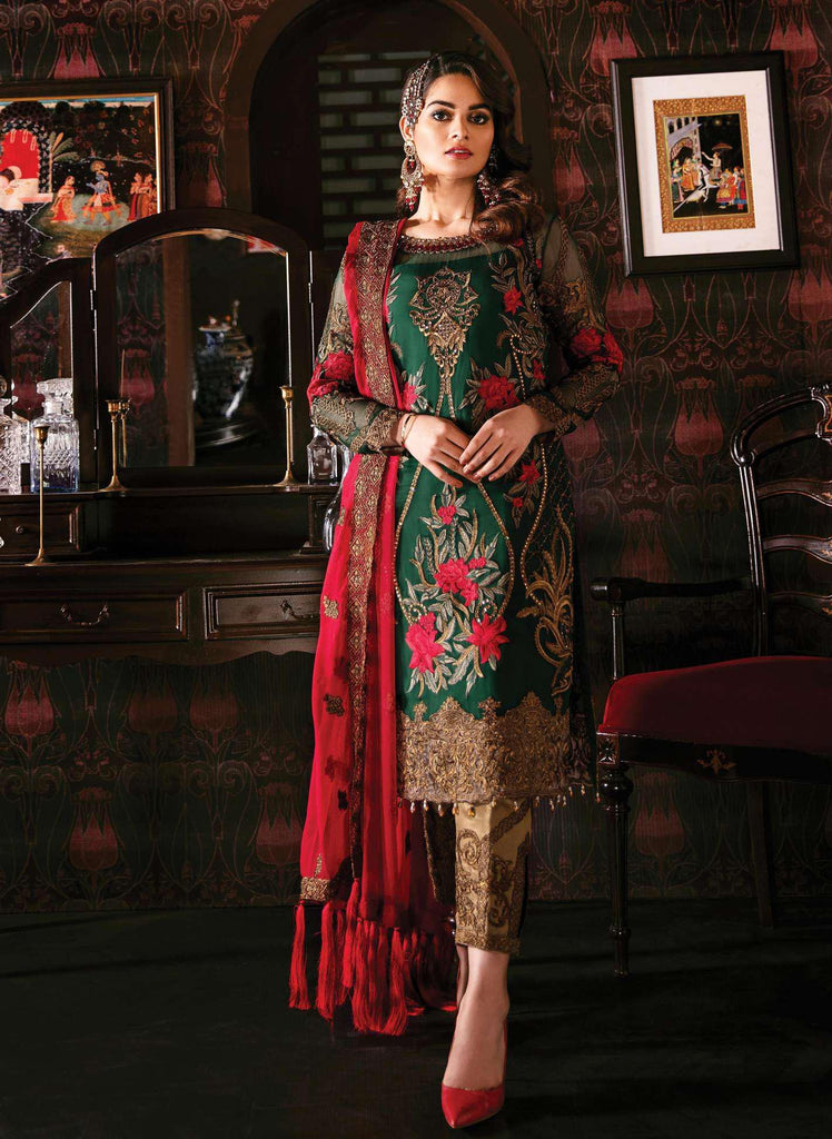 Imrozia Solas De Lune Pakistani Salwar Suit - 106 - Magnifique Jade