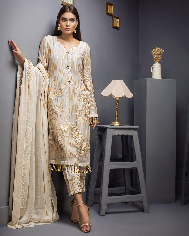 Kalyan Festive Chiffon Embroidered Collection Salwar Suit DN 08