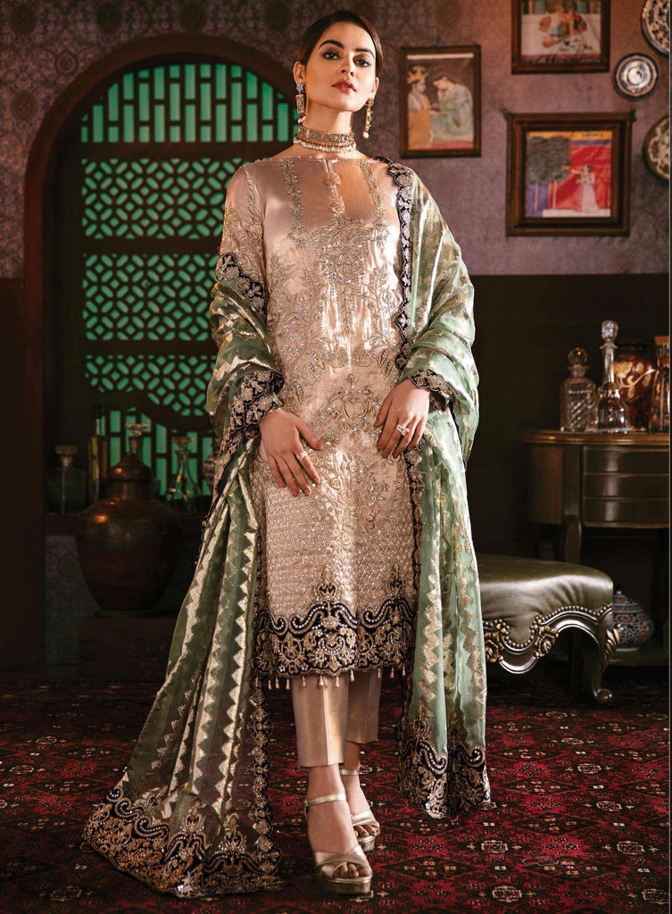 Imrozia Solas De Lune Pakistani Salwar Suit - 109 - Gold Galore