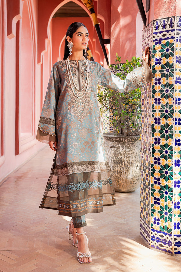 Jade Flora Lawn Two Piece Lawn Suits | Exclusive 2023 | 23-FL-20137