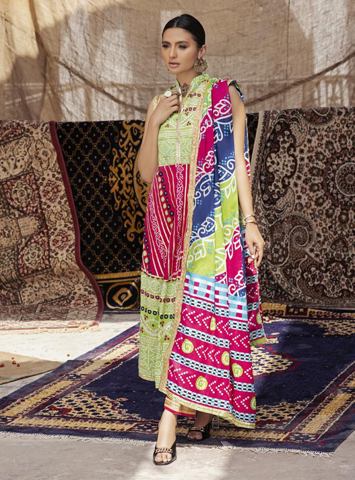 Monsoon Chunri Lawn by Al Zohaib 2022 - 2C