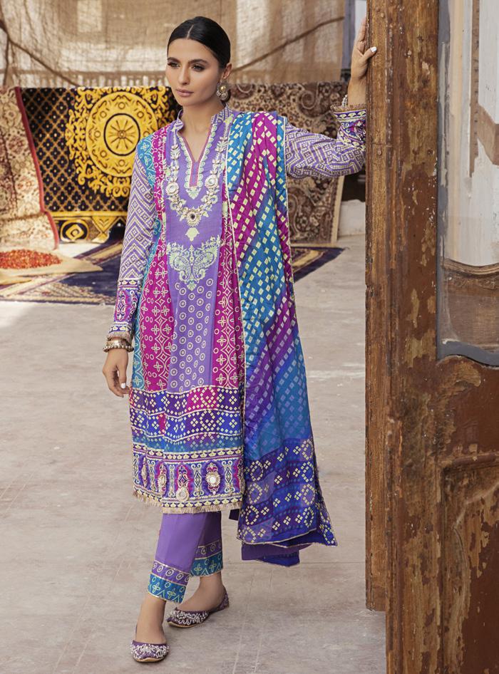 Monsoon Chunri Lawn by Al Zohaib 2022 - 4B