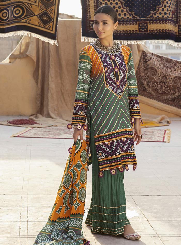Monsoon Chunri Lawn by Al Zohaib 2022 - 5C