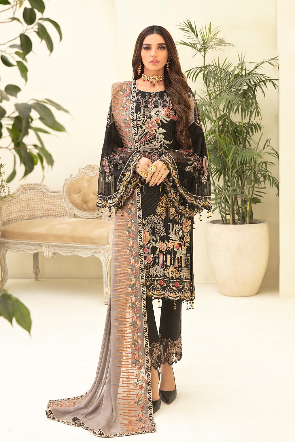 Ramsha Chevron Vol - 3 Chiffon Collection - A-305