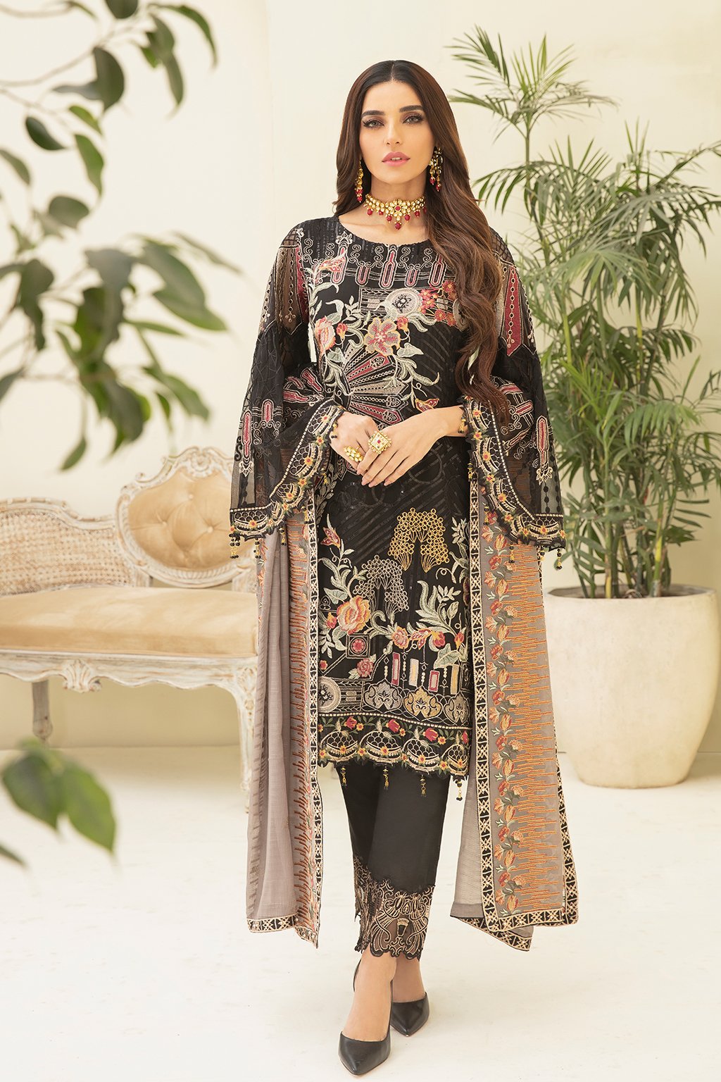 Ramsha Chevron Vol - 3 Chiffon Collection - A-305
