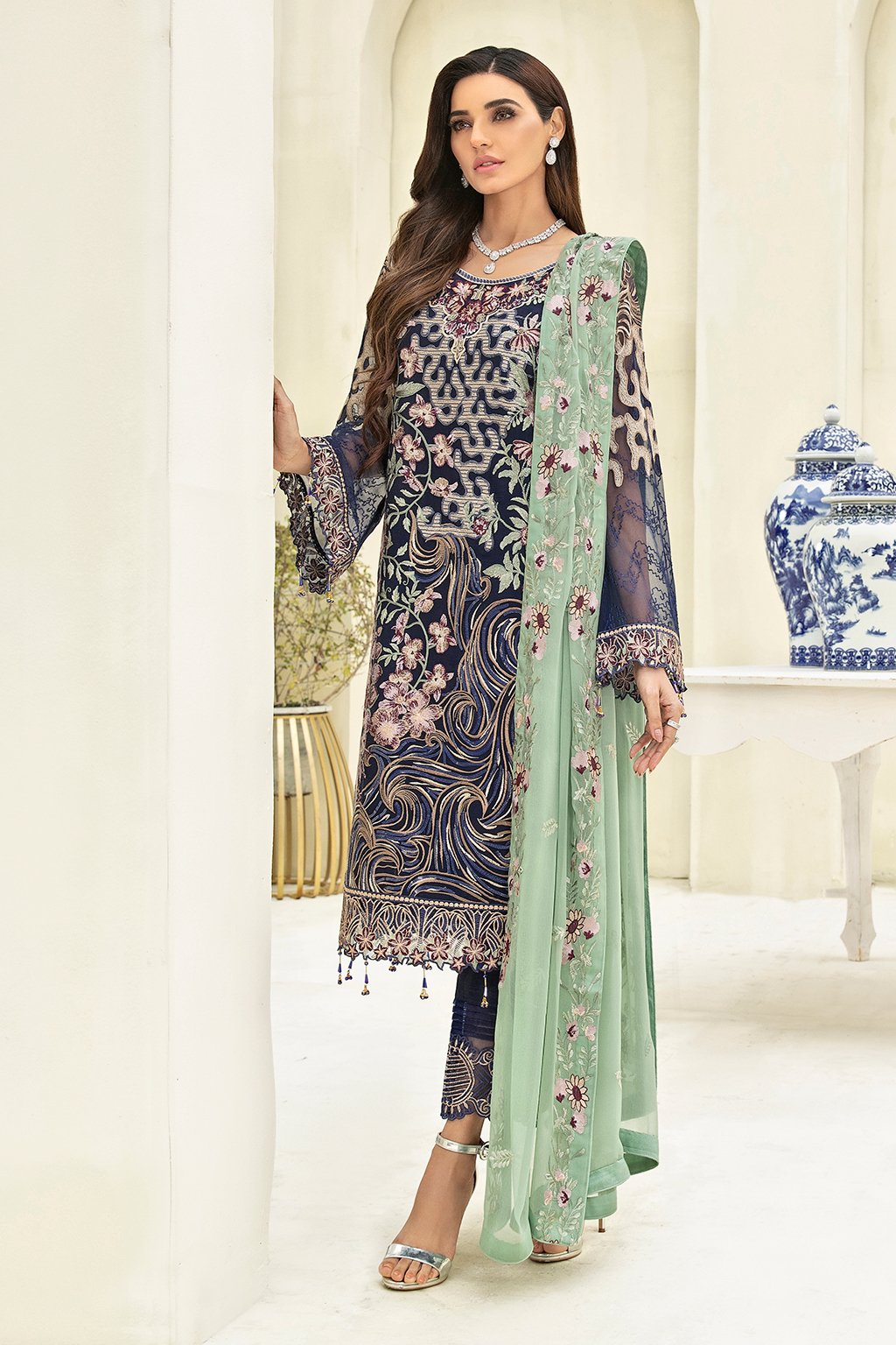 Ramsha Chevron Vol - 3 Chiffon Collection - A-306