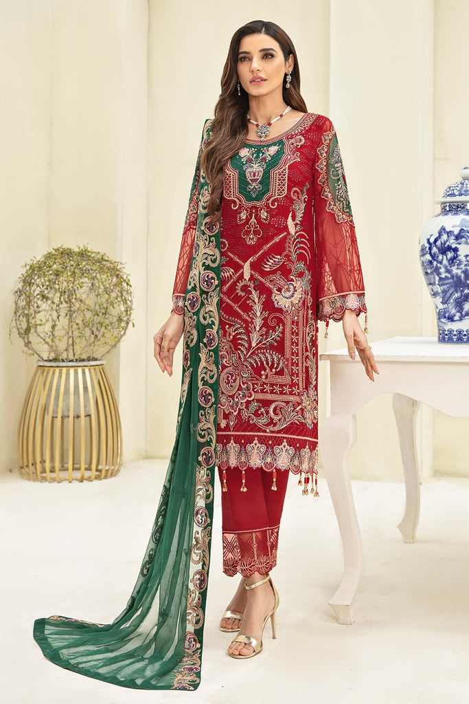Ramsha Chevron Vol - 3 Chiffon Collection - A-308