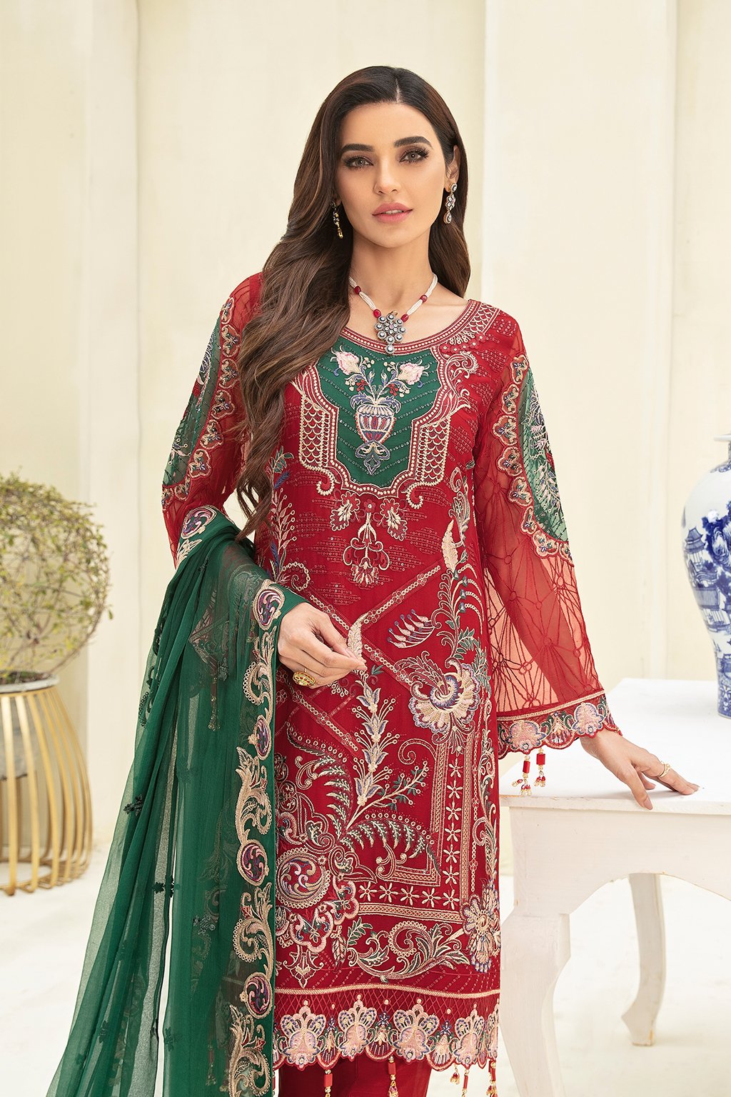 Ramsha Chevron Vol - 3 Chiffon Collection - A-308