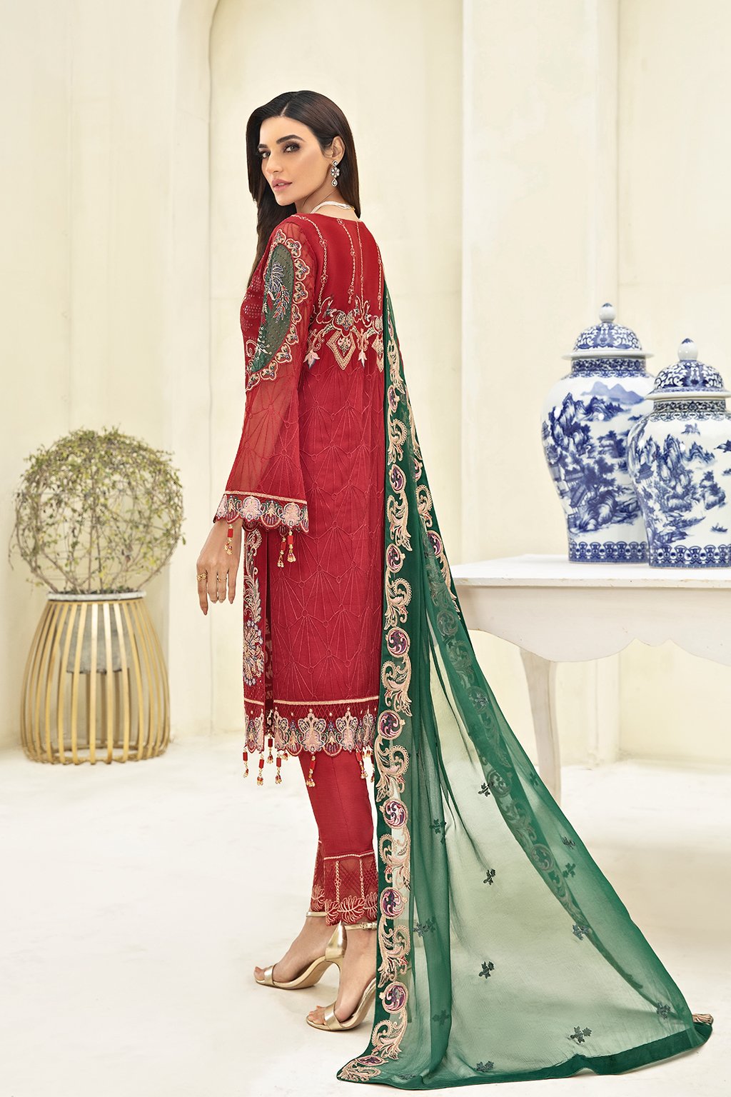 Ramsha Chevron Vol - 3 Chiffon Collection - A-308