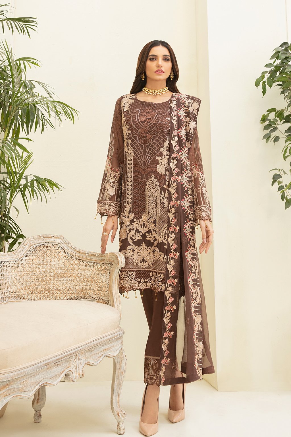 Ramsha Chevron Vol - 3 Chiffon Collection - A-309