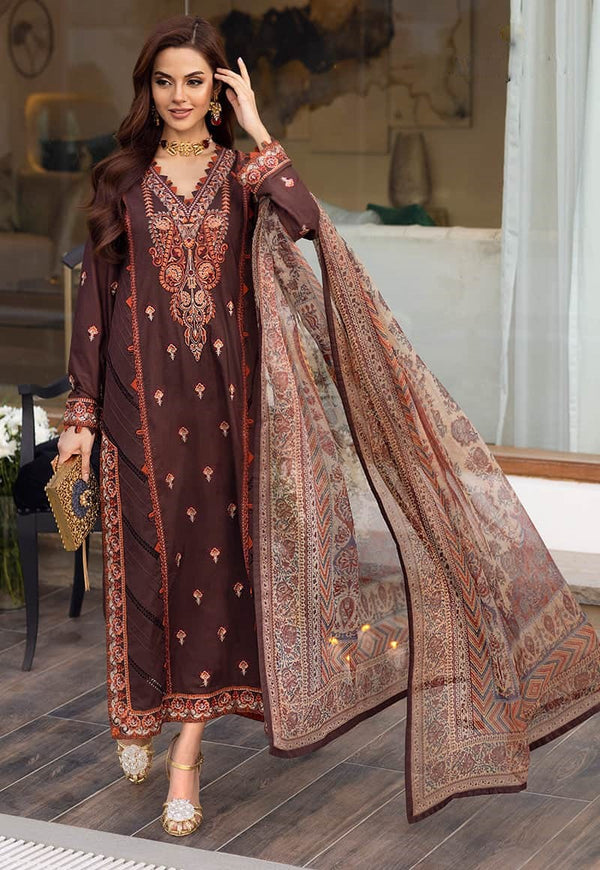 Asim Jofa Prints Embroidered Lawn Suits | AJAA-08