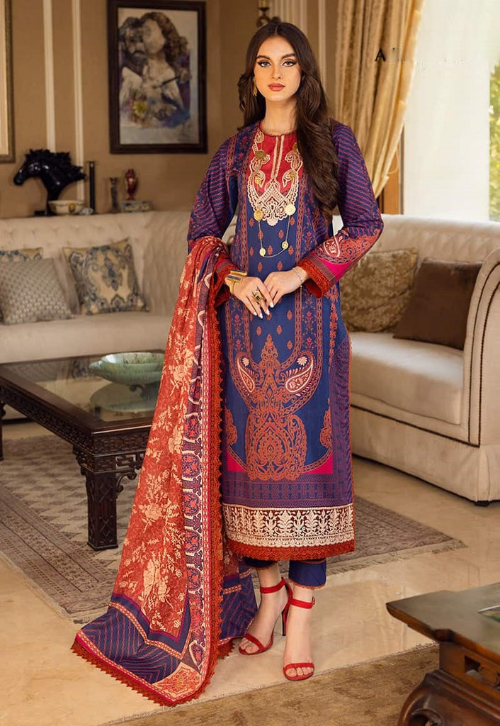 Asim Jofa Prints Embroidered Lawn Suits | AJAA-19