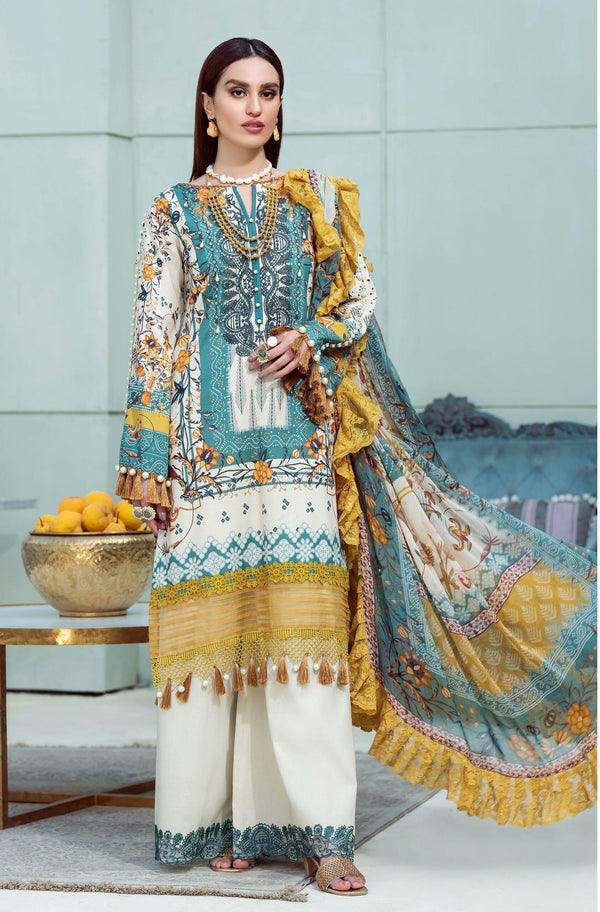 Firdous Jade Bliss Lawn 2022 | BL-19814