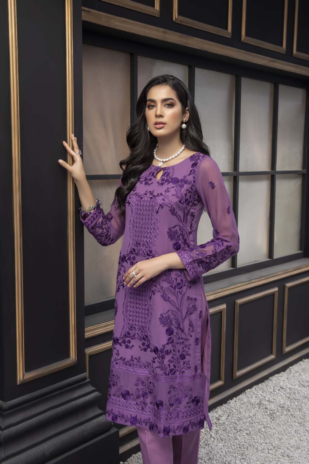 Azure luxury kurti - Bell Flower