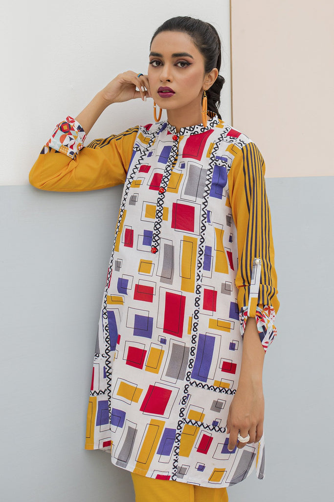 BTW Unstitched Designer Lawn Kurti – Butter Up