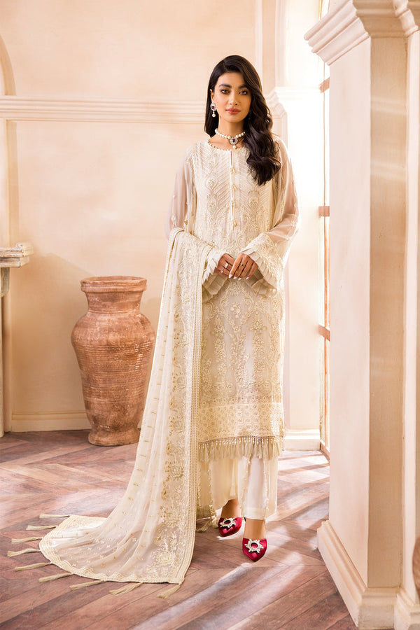 Farasha Chiffon Suit 2022 – CREME