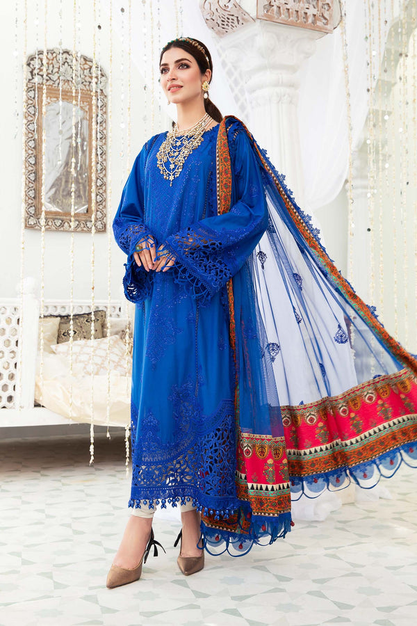 MARIA.B. Eid Lawn 2022 | EL-22-08-Cobalt Blue