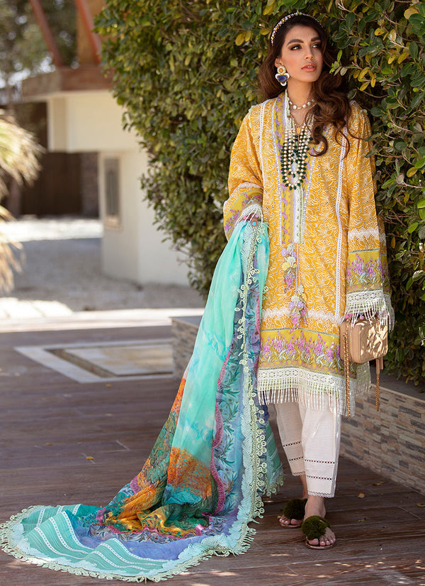 Farah Talib Aziz Lawn Suit 2022 | D-03