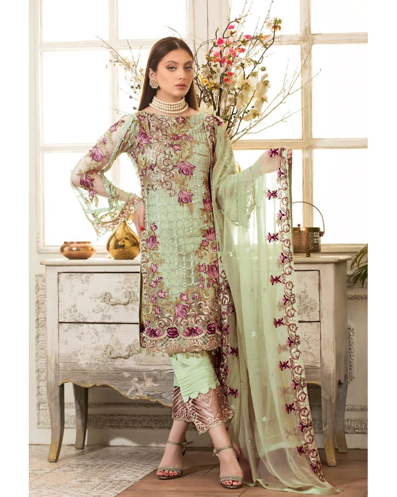 Ramsha Rangoon Collection Vol 4 Pakistani Salwar Suit D-411