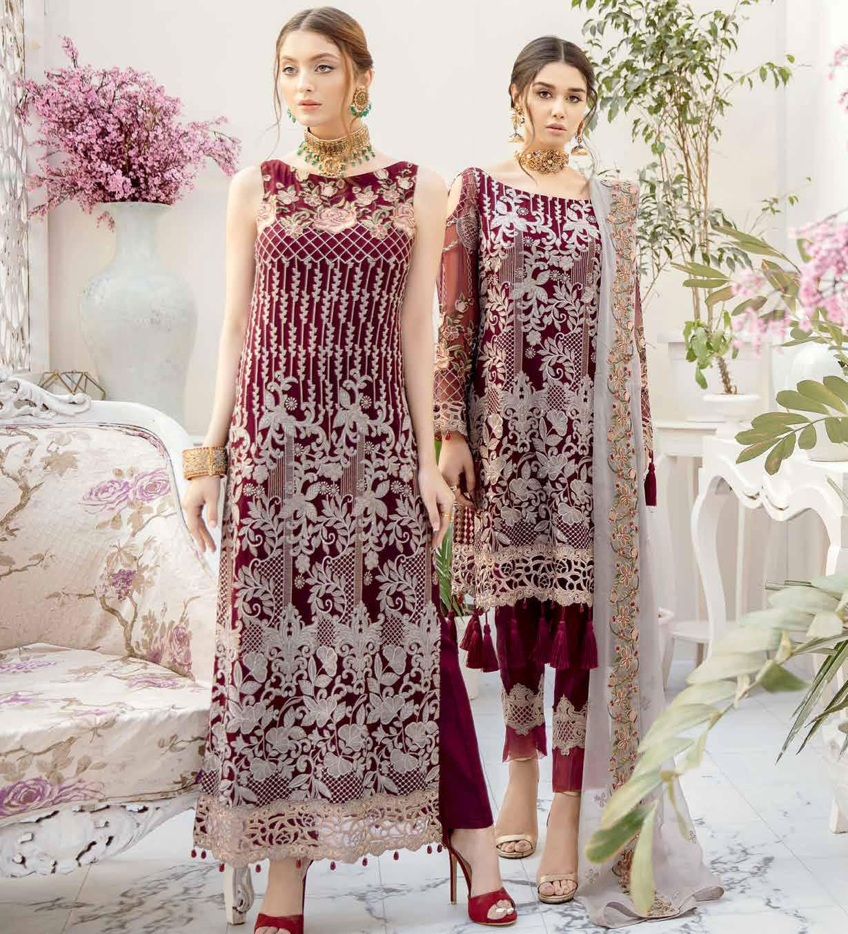 Ramsha Rangoon Volume 5 Original Pakistani Salwar Suit D-501