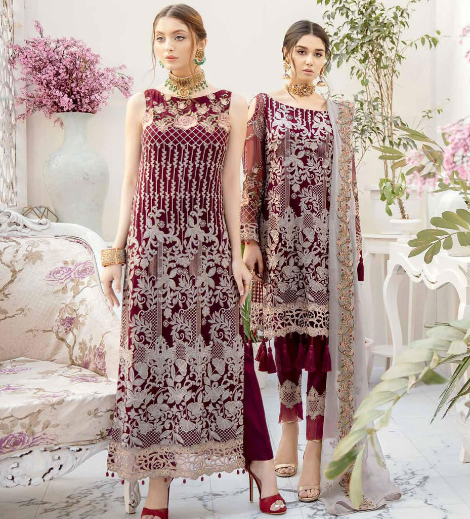 Ramsha Rangoon Volume 5 Original Pakistani Salwar Suit D-501