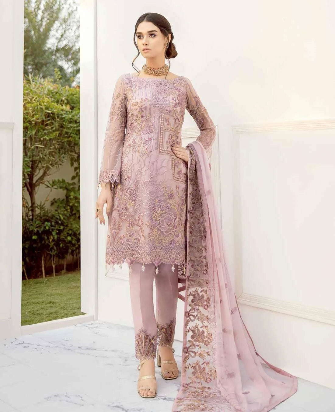 Ramsha Rangoon Volume 5 Original Pakistani Salwar Suit D-504