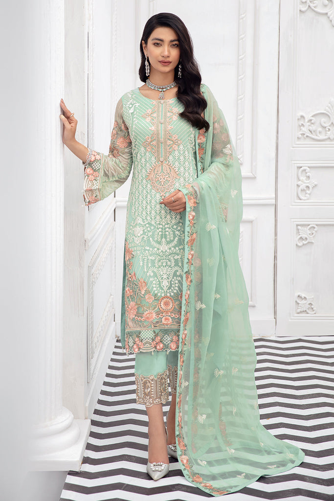 Ramsha Rangoon Lawn Suits Vol 08 2022 D 805 FashionistAmna