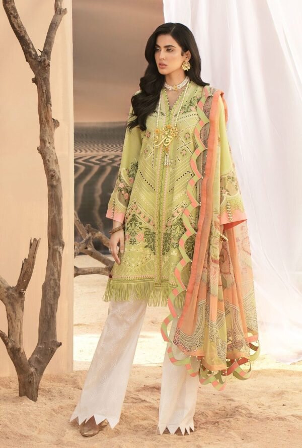 Noor Luxury Lawn by Sadia Asad 2021 – D1-A