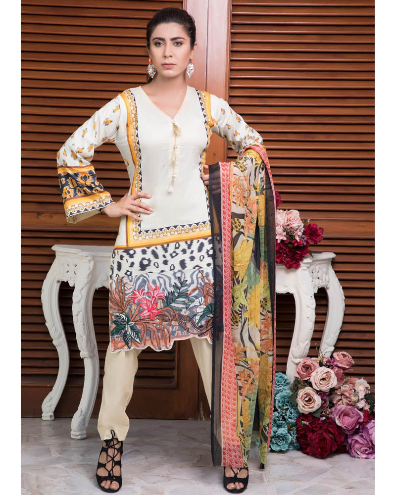 Rang Rez Lawn Volume 3 Pakistani Suit DN-01