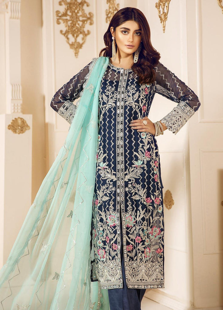 Mashq Premium Collection Embroidered Pakistani Suit - DN-01