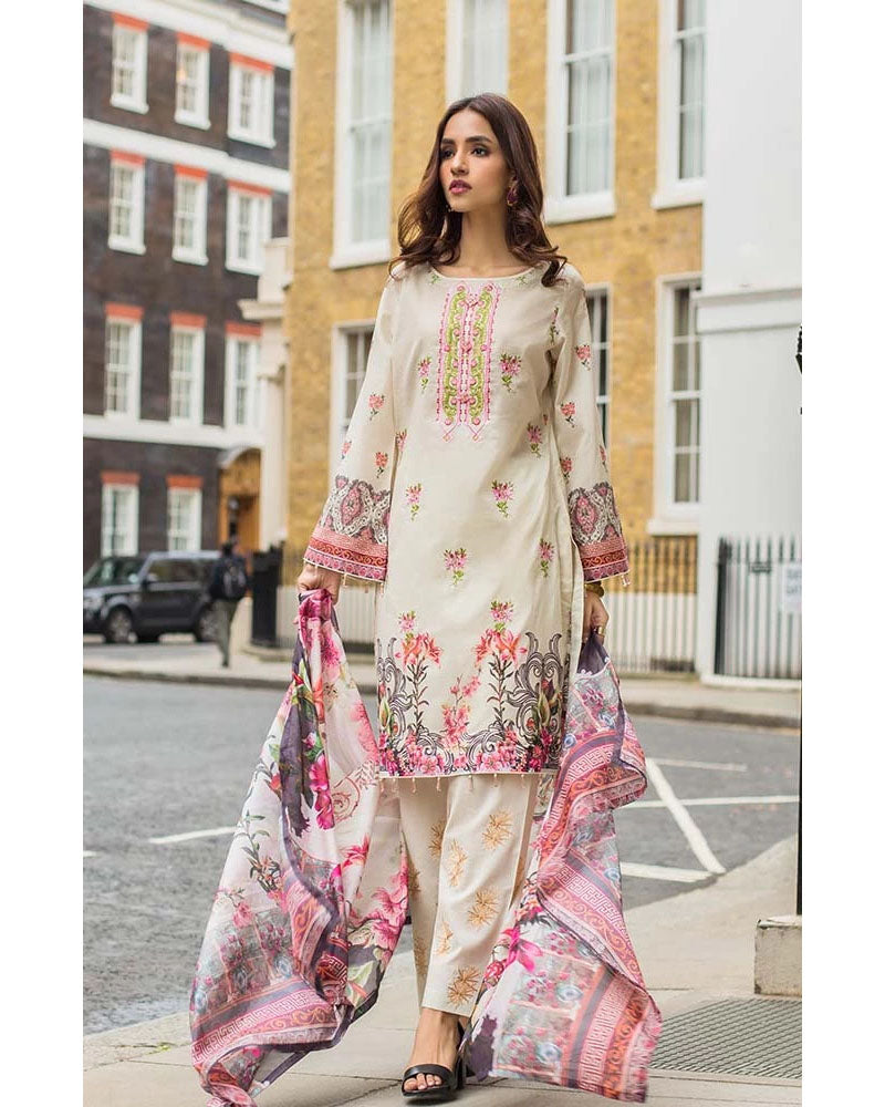 Mahnoor Lawn Collection 19 Salwar Suit DN-02B